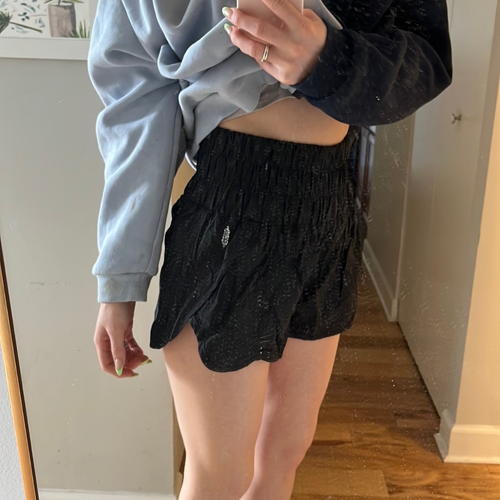 Free People Movement Black Shorts